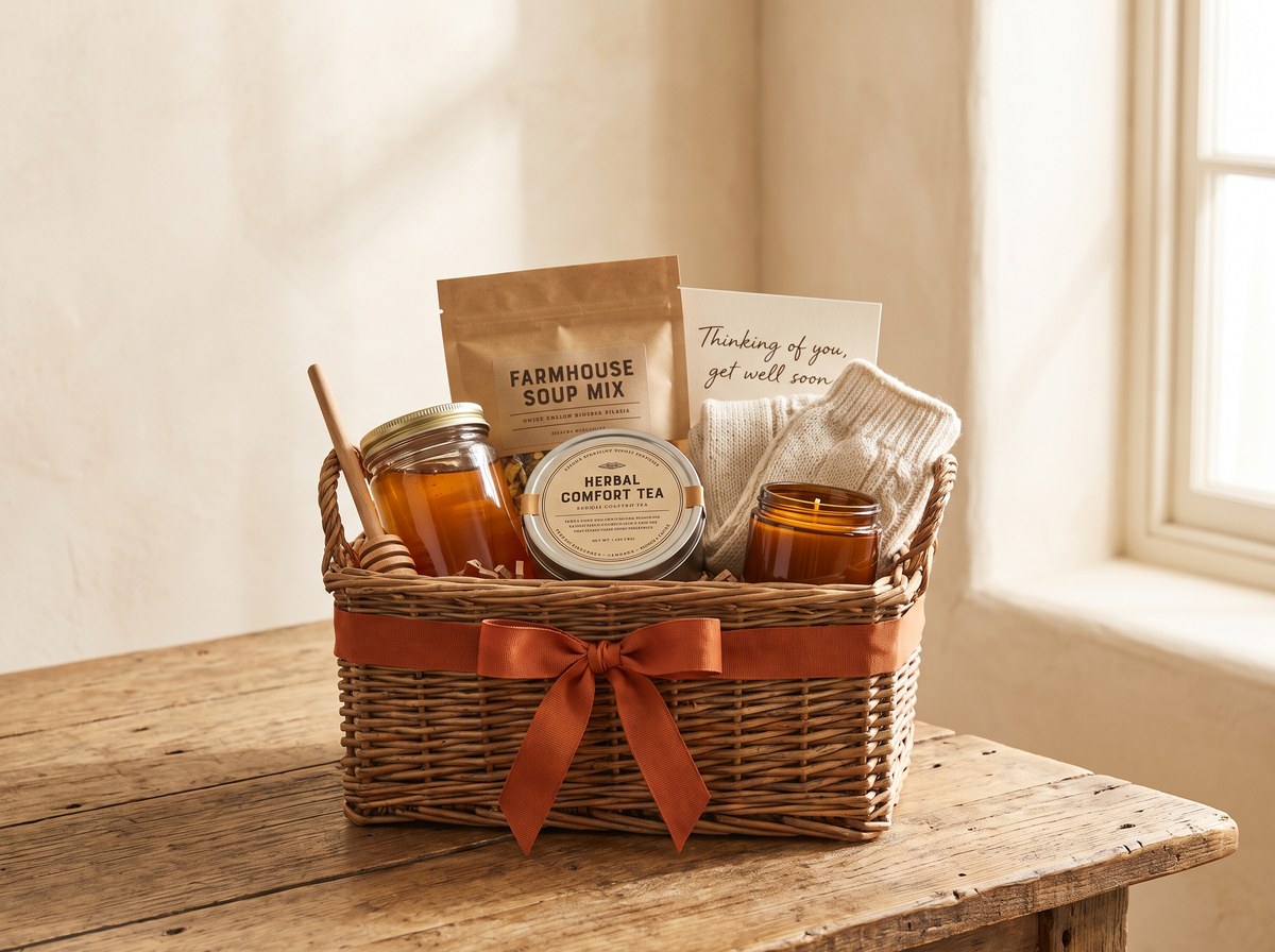 The Comfort Basket — gift basket by Eden Curated Baskets